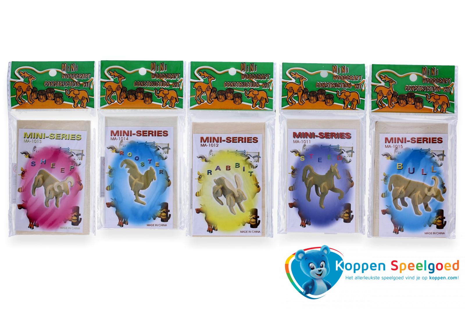 Cusco Diversiteit Vrijwillig Bouwpakket mini serie: 3D boerderij dieren | Koppen.com