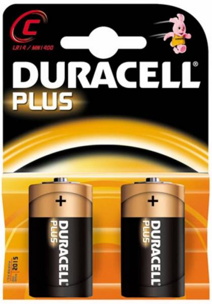Batterijen Duracell Plus Power MN 1400 C: 2 stuks
