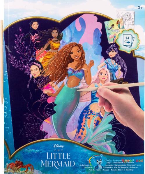 Little Mermaid kraskunst en kleurboek