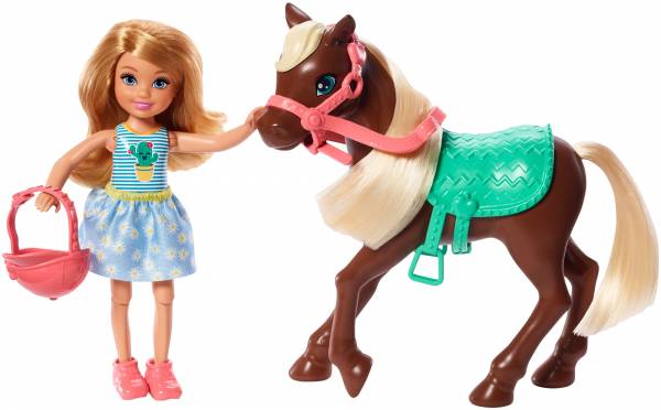 Paard en pop Barbie - Chelsea - Speelfigurenset Barbie