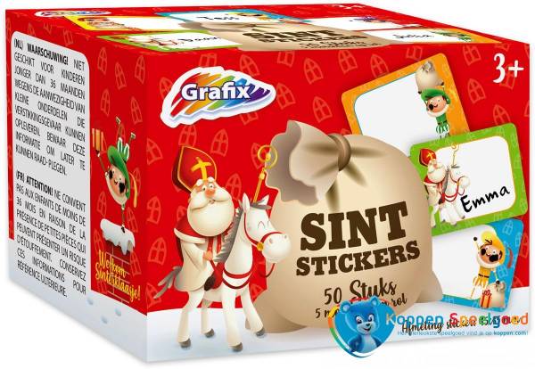 Sinterklaas stickers 50 stuks