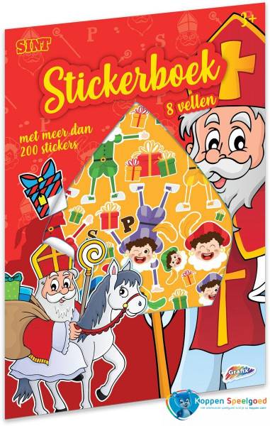 Sint stickerboek met meer dan 200 stickers
