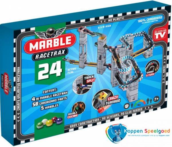 Knikkerbaan Marble Racetrax 24 Starter Set