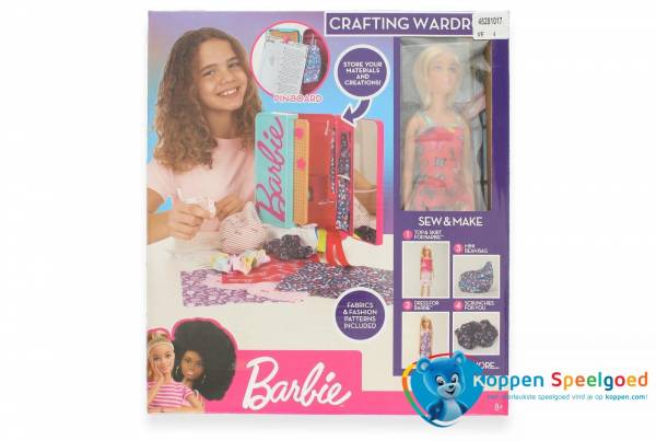 Barbie knutselkast met pop