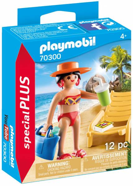 Vakantieganger met strandstoel Playmobil (70300)
