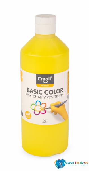 Creall basiscolor plakkaatverf 500ml - Geel