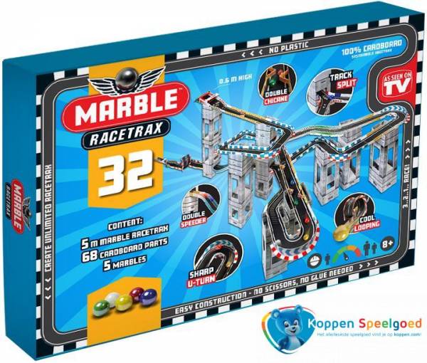 Knikkerbaan Marble Racetrax 32 Circuit Set