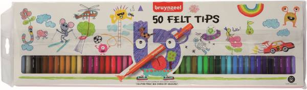 Viltstiften Bruynzeel: 50 stuks (60121050)