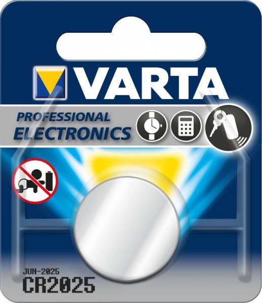 Knoopcel Varta Professional Lithium CR2025: 3V 