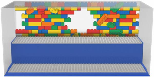 Opbergbox Lego: play & display blauw 