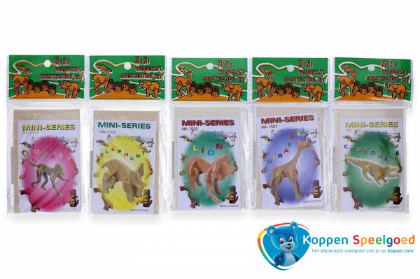 Bouwpakket mini serie: 3D wilde dieren, hout
