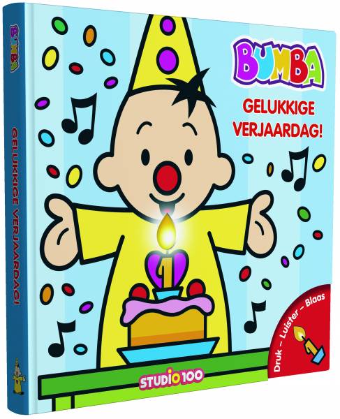 Boek Bumba - Verjaardagsboek met kaars en muziek Studio 100 Bumba