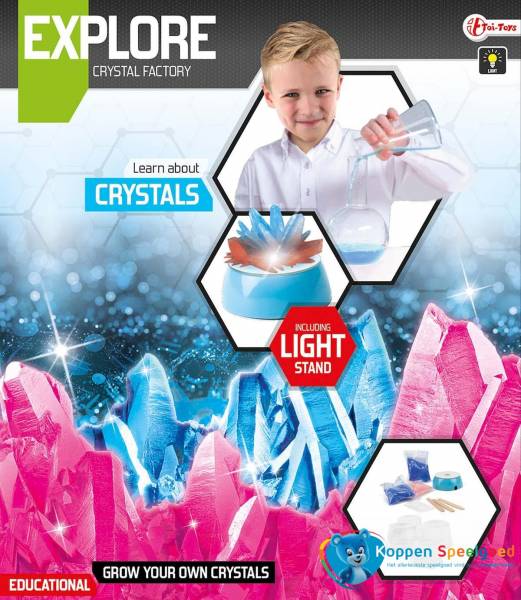 Explore kristallen kweken incl.lamp, 8+