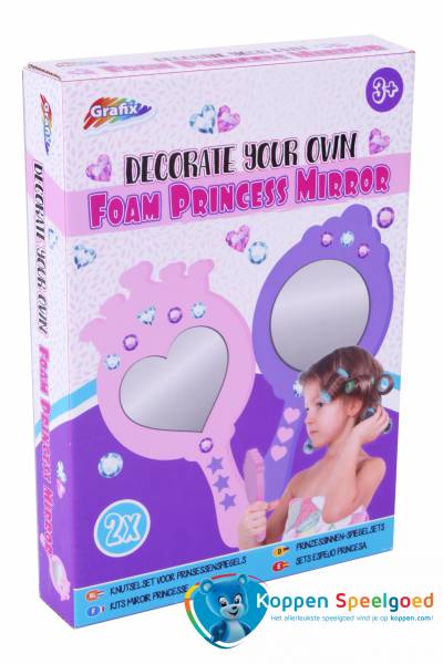 Versier je eigen prinsessenspiegel, foam