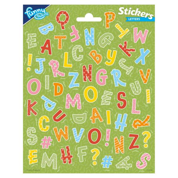 Stickervel grote letters