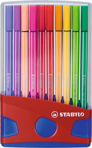 Viltstiften Stabilo pen 68 colorparade 20 stuks