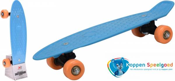 Skateboard blauw 43 cm, max 20 kg