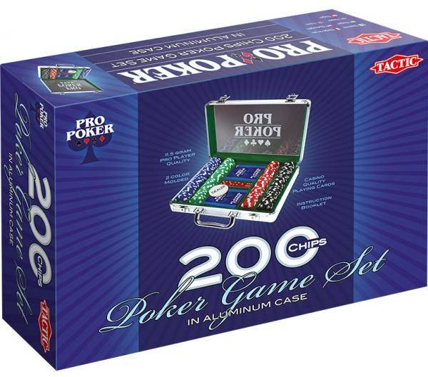 Pro Poker koffer: 200 chips 