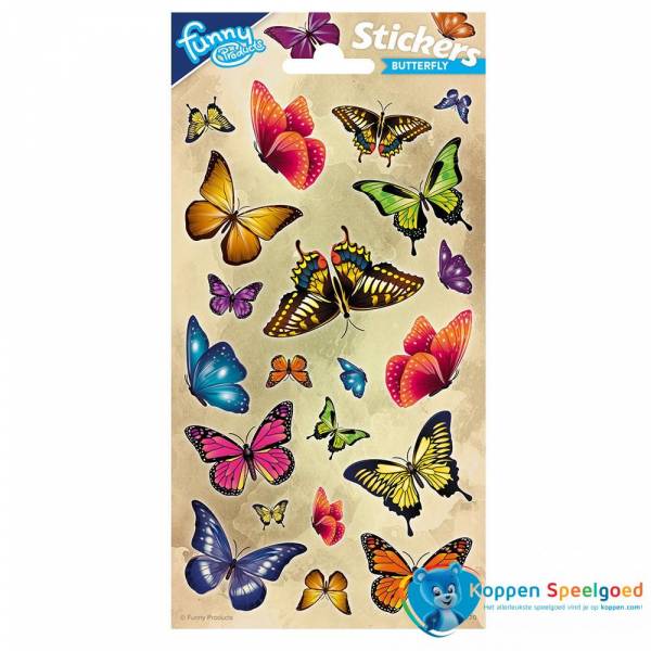 Stickervel vlinder