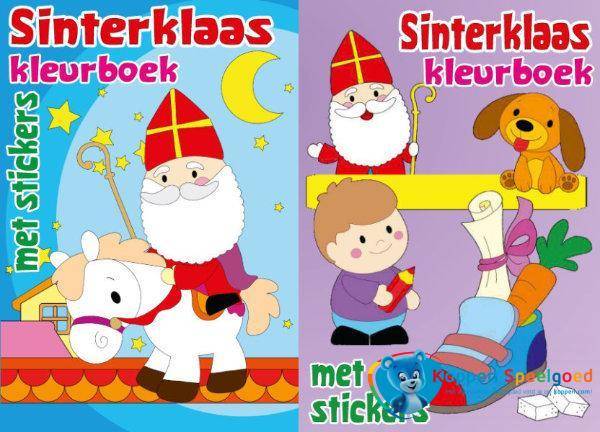 Sinterklaas kleurboek met stickers