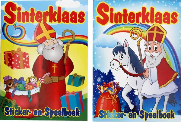 Sinterklaas speel-, kleur- en stickerboek