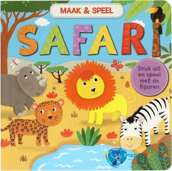 Maak en speel boekje Safari