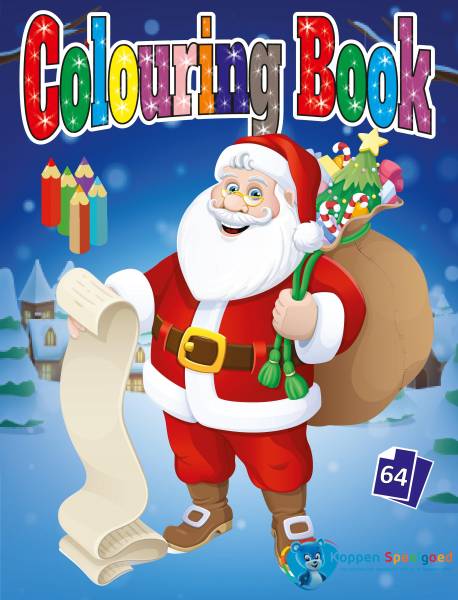 Kerst kleurboek, 64 pagina&#039;s