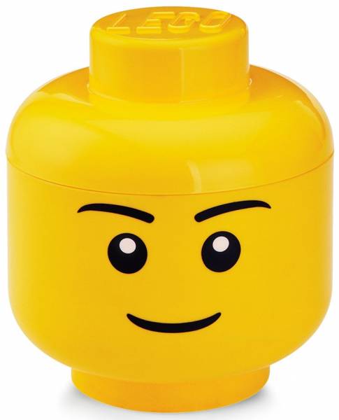 Opbergbox Lego: head boy large 