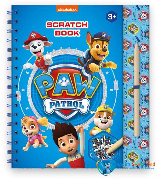 Paw Patrol scratch boek