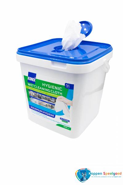 Konix Hygienic wet cleaning wipes, emmer 375 st